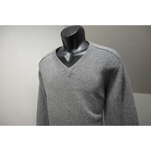 J Crew V Neck Sweater Gray Marled Pullover Casual Mens Size XL